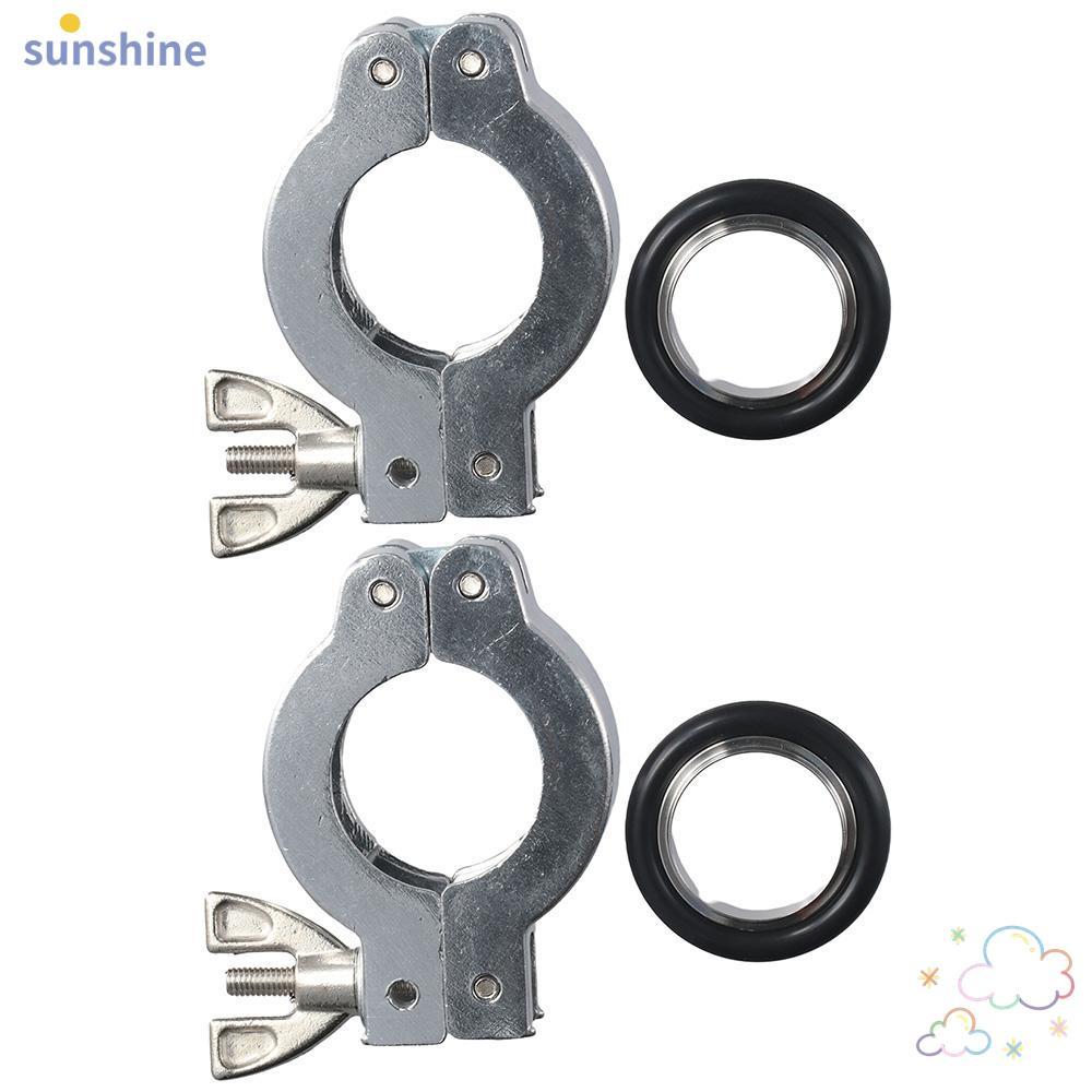 SSUNSHINE KF25 แคลมป์อลูมิเนียม, แหวนกลาง O TYPE สีดําอลูมิเนียม, ยางทนทาน KF25 Silver Quick Clamps 