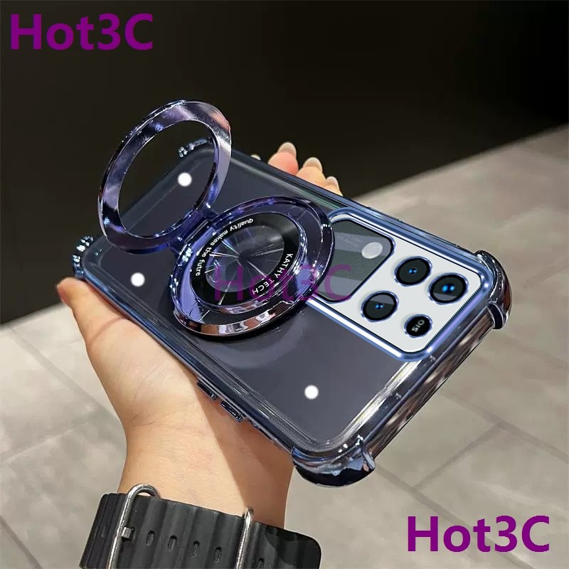 เคส For Vivo V30 5G / V30 Pro 5G tpu ที่วางโทรศัพท์กันกระแทกพร้อมฟังก์ชั่นกันลื่น SJZJ โทรศัพท์มือถือกรณี