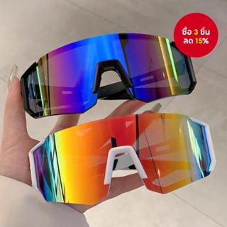 แว่นกันแดดขี่จักรยาน ยูวี400 อินเทรนด์แว่นตากีฬาป้องกันสําหร…