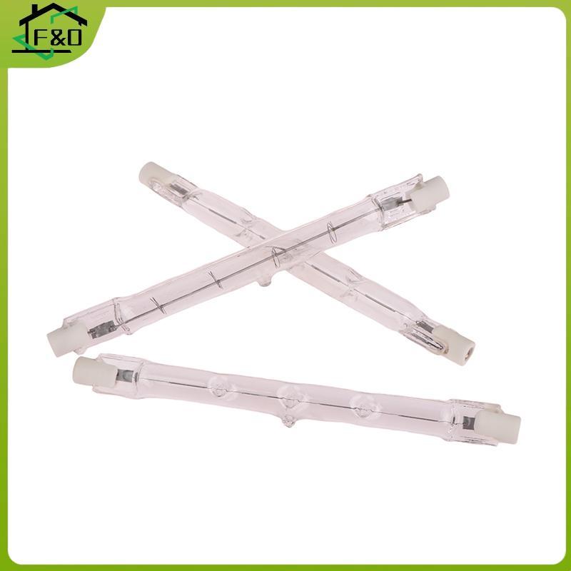 F&O 1 PC 100/200/300W หลอดฮาโลเจน 118 มม. Double Ended Linear R7s หลอดไฟฮาโลเจน AC230V ในครัวเรือนตก