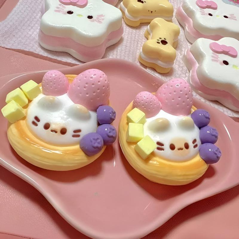 Tart Pinch Cat Egg Tart Cat Egg Tart Water Sensation Explosive Paste Cream Sensation Decompression T