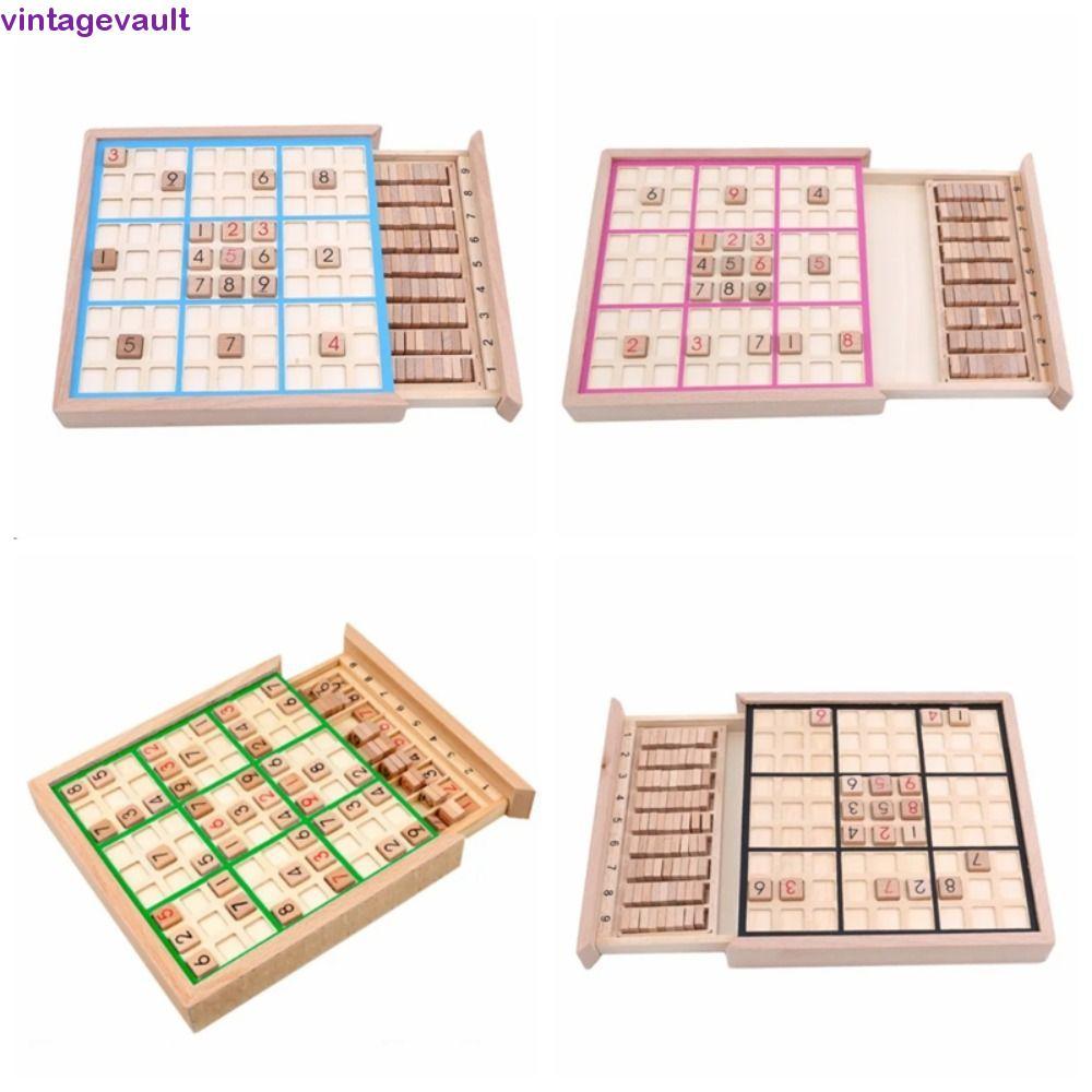 VINTAGEVAULT Sudoku Crosswords ของเล่น, Sudoku การศึกษาหมากรุก Sudoku, ของเล่นปริศนาคณิตศาสตร์หมากฮอ