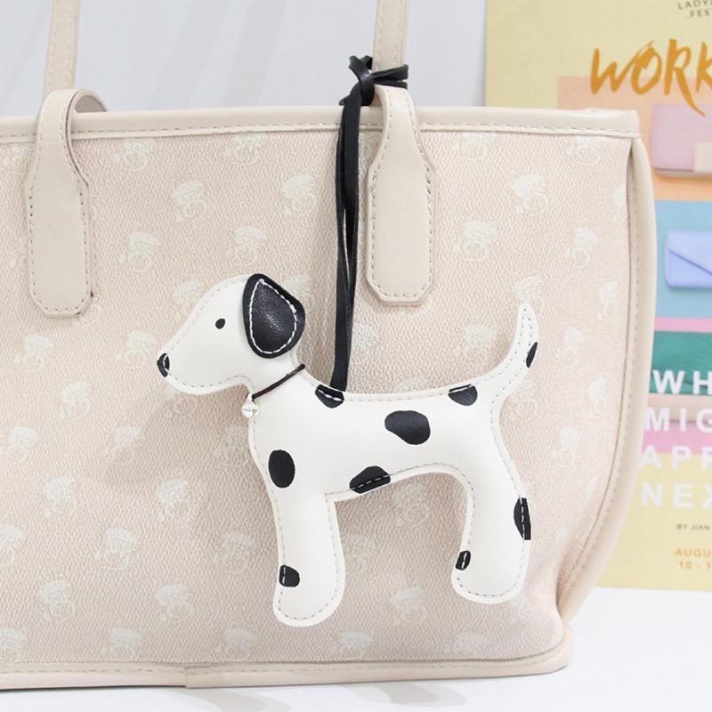 กระเป๋าสะพายไหล่ charm ลาย Dalmatian พร้อมเชือกหนัง สำหรับทำสร้อยคอเอง เหมาะเป็นของขวัญสำหรับผู้หญิง