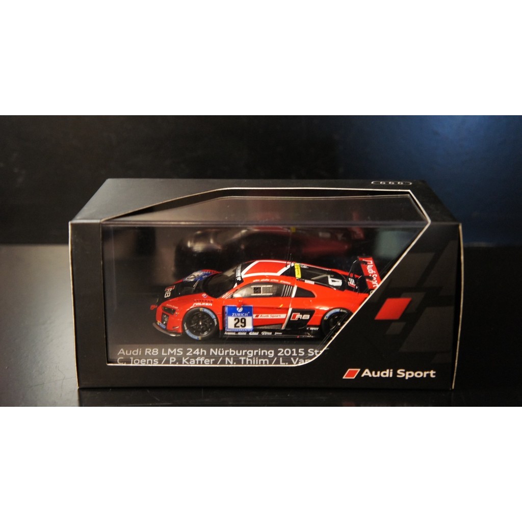 1: 43 Audi Audi R8 LMS Audi บรรจุภัณฑ์โรงงานเดิมเรซิ่นรถ Spark OEM คุณภาพ As Shot [ขาย] สต็อกพร้อม s