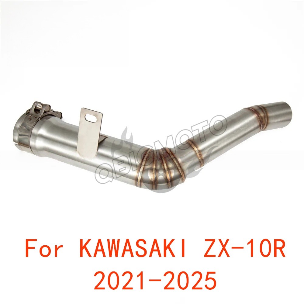 ZX-10R 2025 รถจักรยานยนต์ท่อไอเสียส่วนท่อกลาง Link สําหรับ KAWASAKI ZX 10R ZX10R 2024 2023 2022 2021