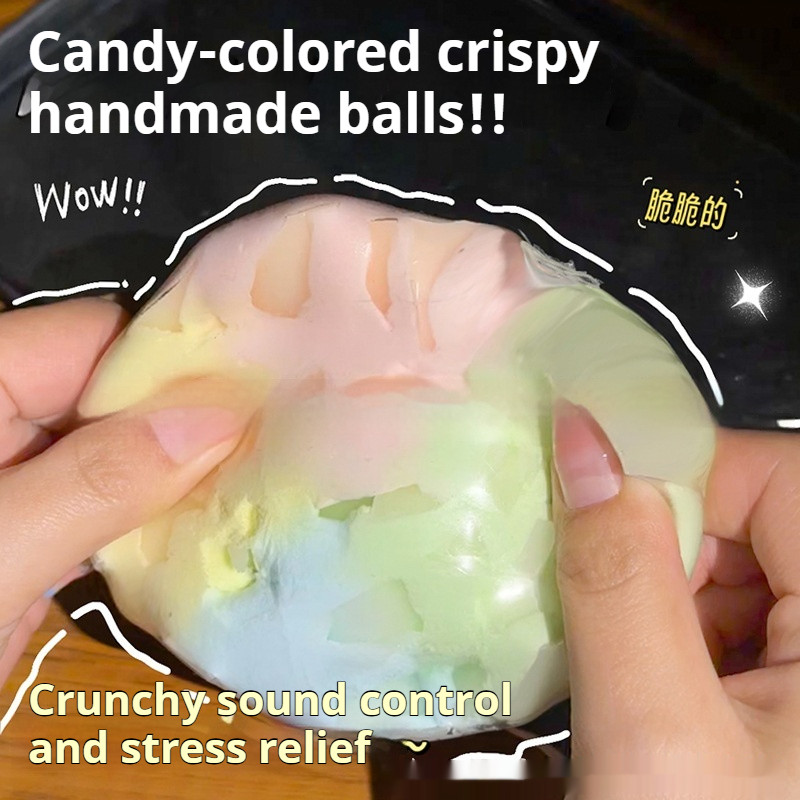Squishy Influencer กรอบ Hand-Made Ball Pinch เพลงควบคุมเสียง Decompression ของเล่นมูลค่าสูงช้า Rebound Wax ผิว Pinch Vent Handy เครื่องมือ