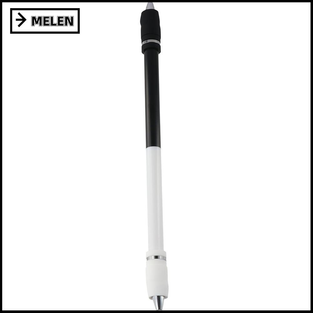 MELEN Spin Pen, PC White Pen Spinning, สํานักงานเคลือบไม่ลื่นสีดําระดับกลาง