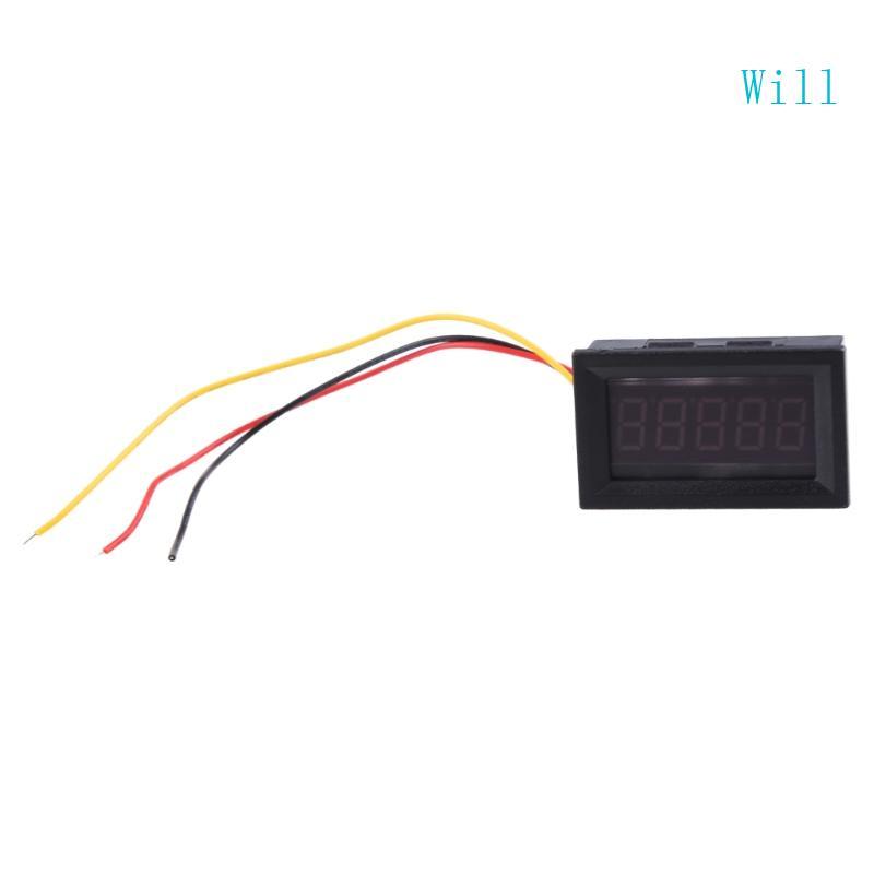 จะ DC 0 0000-3 0000A แอมป์มิเตอร์จอแสดงผลดิจิตอล mA ดิจิตอลแอมป์มิเตอร์ 0 36 นิ้วสีแดง L