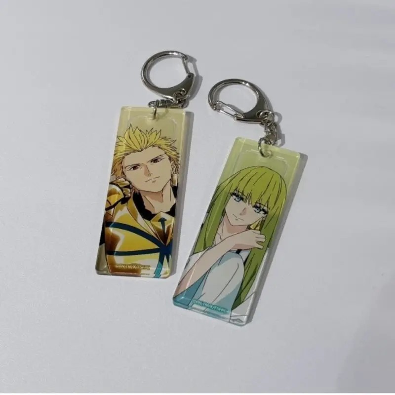 อะนิเมะพวงกุญแจ Fate/Strange ปลอม Ayaka Sajyou Gilgamesh Enkidu อะคริลิคโปร่งใส Mica กระเป๋านักเรียน