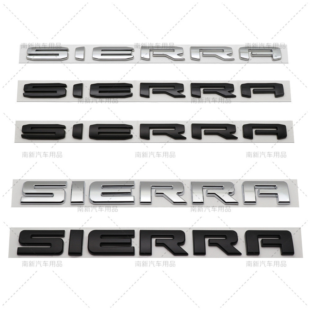 SIERRA สติกเกอร์รถเหมาะสําหรับ GMC ด้านหลังป้าย GMC ป้ายป้ายรถ