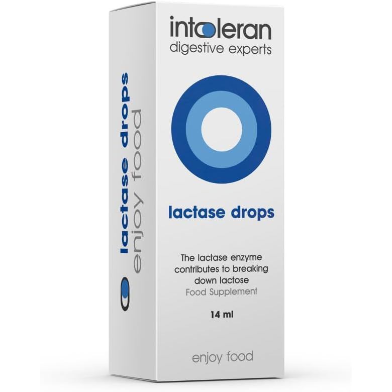 Intoleran Lactase Digestive Enzymes Drops - 14 มล. Bulk Pack | เอนไซม์ Lactase Liquid สําหรับสลายแลค