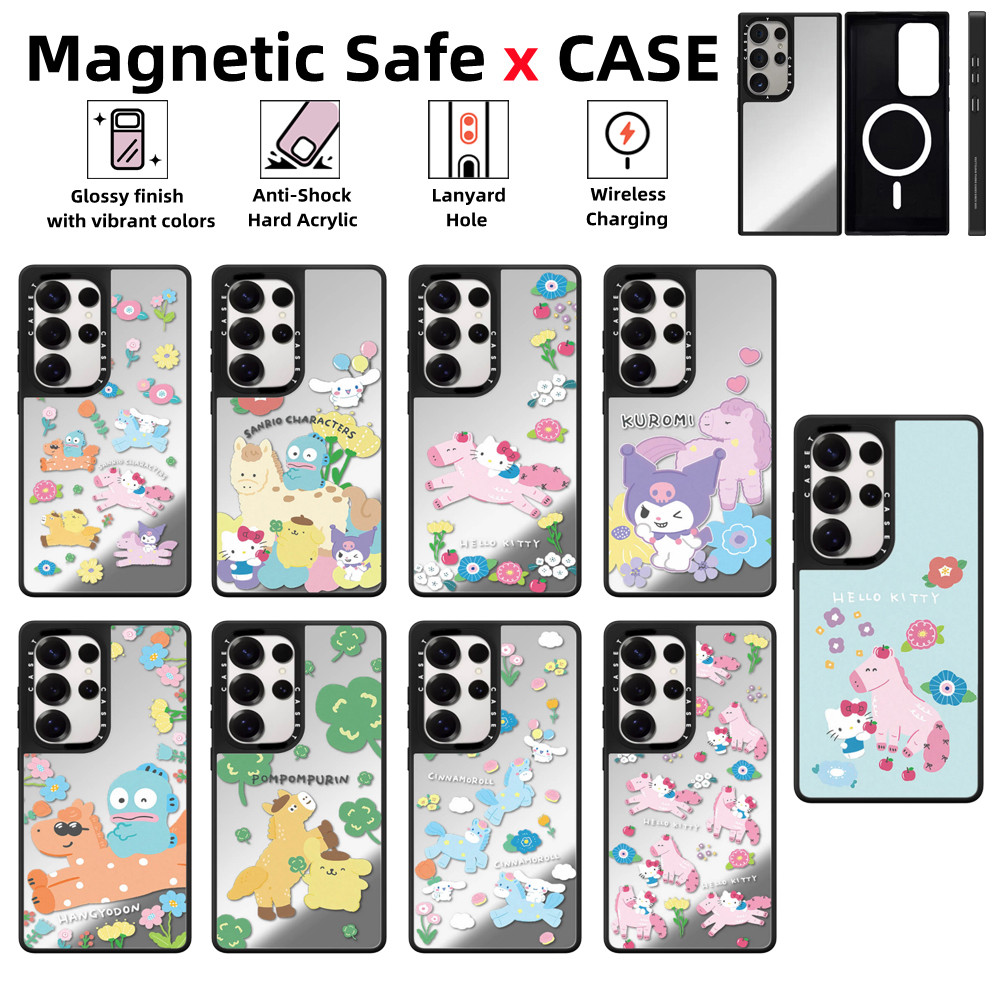 Samsung Galaxy S26 S25 S24 S23 S22 Ultra Plus เคสโทรศัพท์Y2K babeCASETiFY กระจกแม่เหล็กปลอดภัยปลอกกั