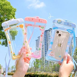 ซองใส่มือถือกันน้ำ ซองพลาสติก PVC ลายการ์ตูน สีใสทั้งสองด้าน…