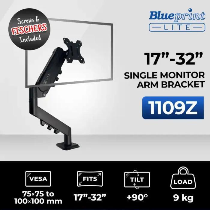 BLUEPRINT 1109Z DESKMOUNT TV MONITOR BRACKET 17" - 32" INCH