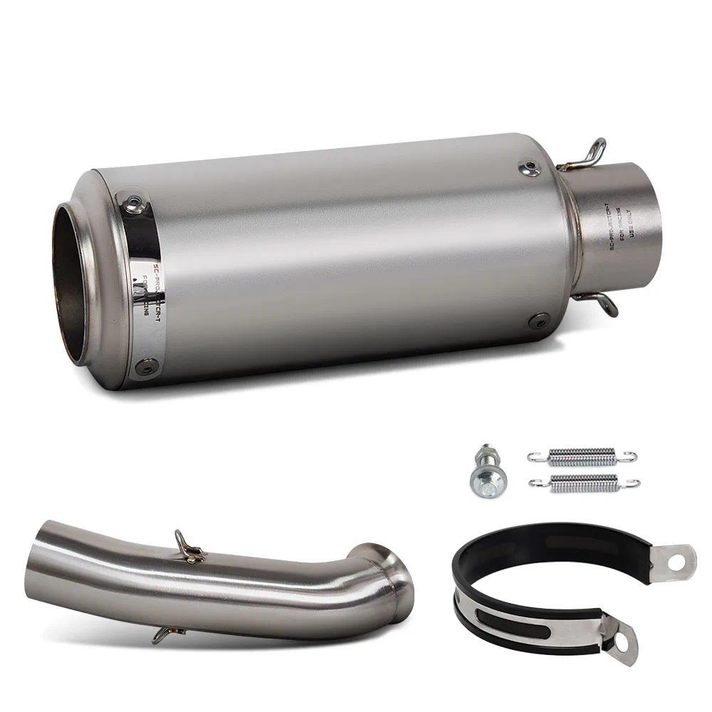 สำหรับ KTM DUKE RC 250 390 RC390 DUKE390 RC250 DUKE250 2017-2021 ท่อไอเสียรถจักรยานยนต์แบบสวมสายท่อก