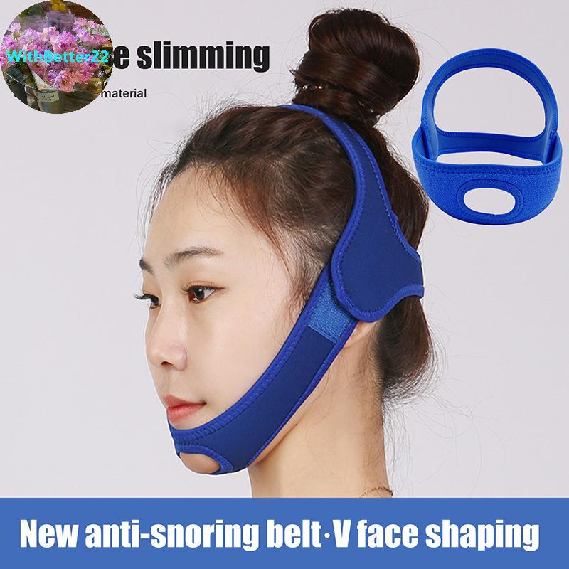 ด้วยดีกว่า Blue Anti Snore หยุดกรนสายรัดคางเข็มขัด Anti Apnea Jaw Solution Sleep Support Apnea เข็มข