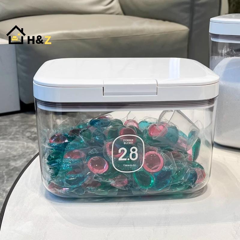 Kaleidoscope Laundry Pod Container, Laundry Pod Holder, Sealed And Automatic Pop-Up, Large Capacity 