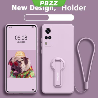 PBZZ FOR เคส ปลอก VIVO Y31 2021 เคสโทรศัพท์ softcase Liquid ซิลิโคน Protector กันกระแทกเรียบกันชนออกแบบใหม่360 ° พร้อมผู้ถือ ytxzzj01