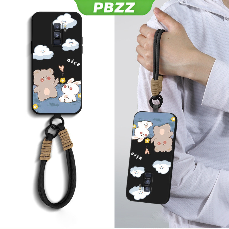 PBZZ FOR เคส เคสสำหรับ samsung s9 plus เคสโทรศัพท์ samsung s9 เคสนุ่ม ซิลิโคนกันกระแทก ปกป้อง ดีไซน์ใหม่สวยงามพร้อมเชือกคล้องสำหรับสาวๆ YTSTXX01