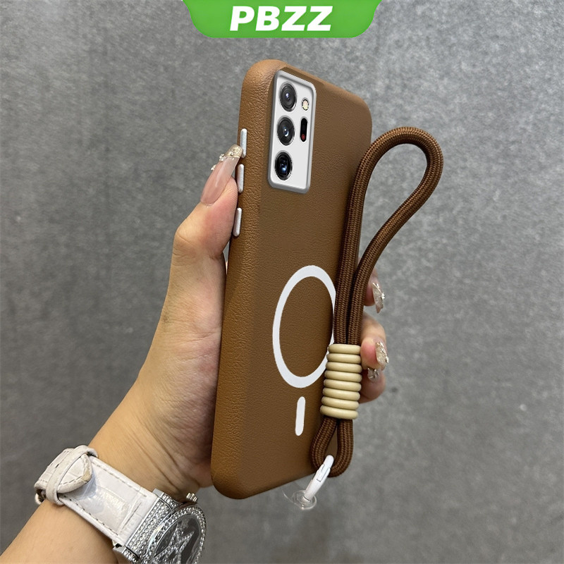PBZZ 2 in 1 สําหรับ Samsung Note 20 ultra Samsung Note 20 เคสโทรศัพท์ Softcase ซิลิโคนกันกระแทกออกแบบใหม่ความงามไร้สายแม่เหล็กสิ่งที่แนบมาพร้อมเชือกเส้นเล็ก SPDTBS02