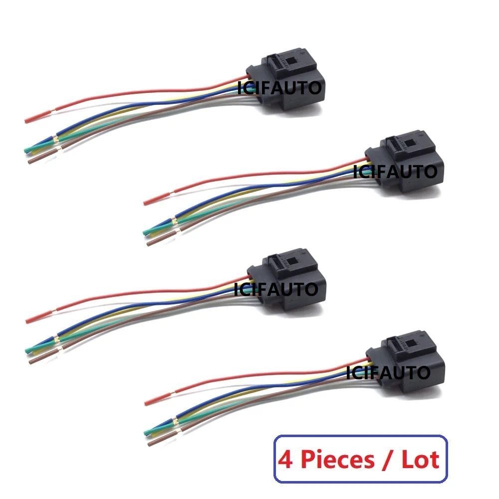 2/4 ชิ้น 1J0973775A สําหรับ VW / AUDI MAF Mass Air Flow Sensor 5 Pin Connector Pigtail Harness Plug 