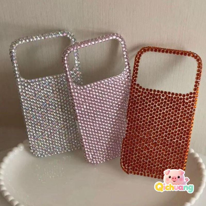 Glitter สีทึบ Rhinestone เคสโทรศัพท์สําหรับ Redmi A5 A4 5G A3X A3 A2 A1 Plus 8 8A 7 7A 6 Pro 6A 5A 4