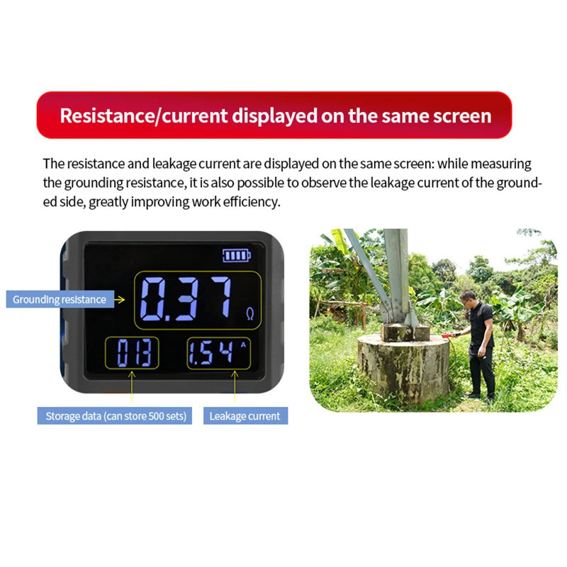 UNI-T เครื่องวัดความต้านทานสายดิน UT272+ UT273+ UT275+ Digital Clamp Earth Ground Tester Leakage Cur