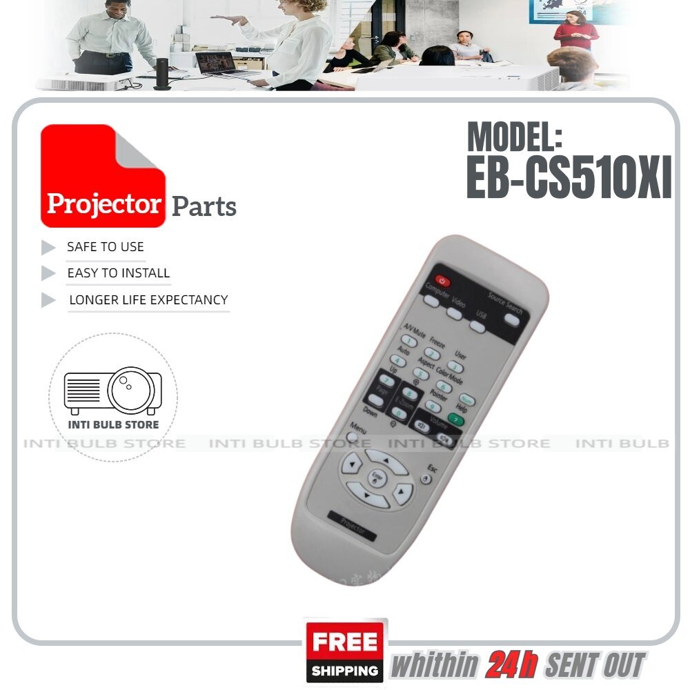 สําหรับ Epson โปรเจคเตอร์รีโมทคอนโทรล EB-CS500Wi EB-CS510Xi EB-X6 EB-S7 EB-X7 EMP-X2 EMP-X3 EMP-X4 E