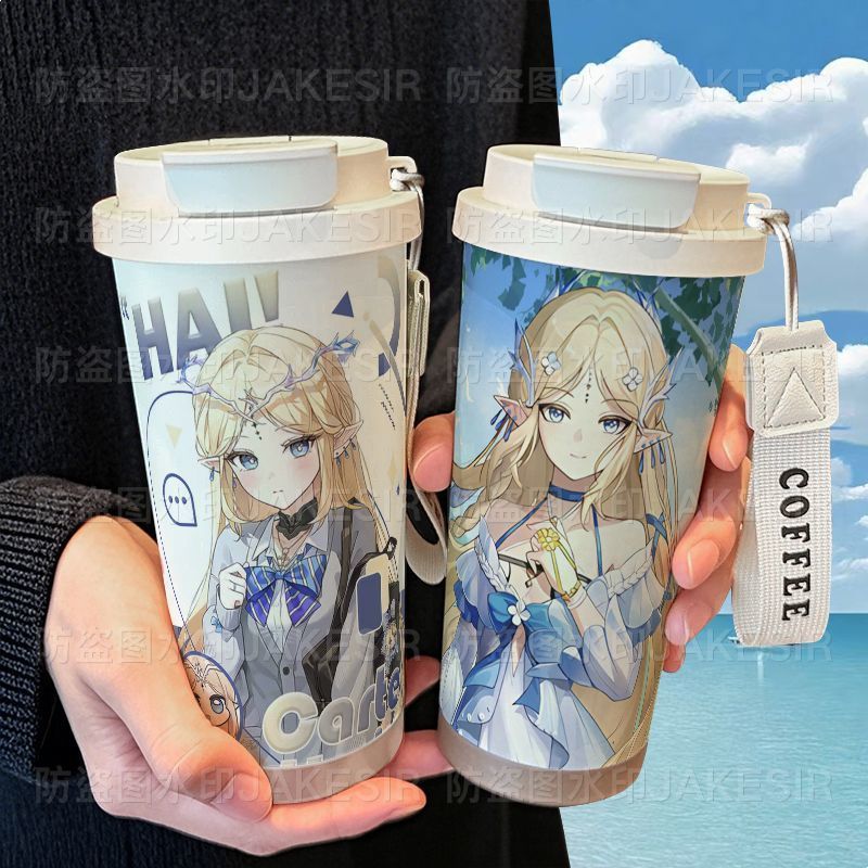 Wuthering Waves/Cartethyia/Thermos Cup 316 ถ้วยน้ําฟางสแตนเลส/thtjd