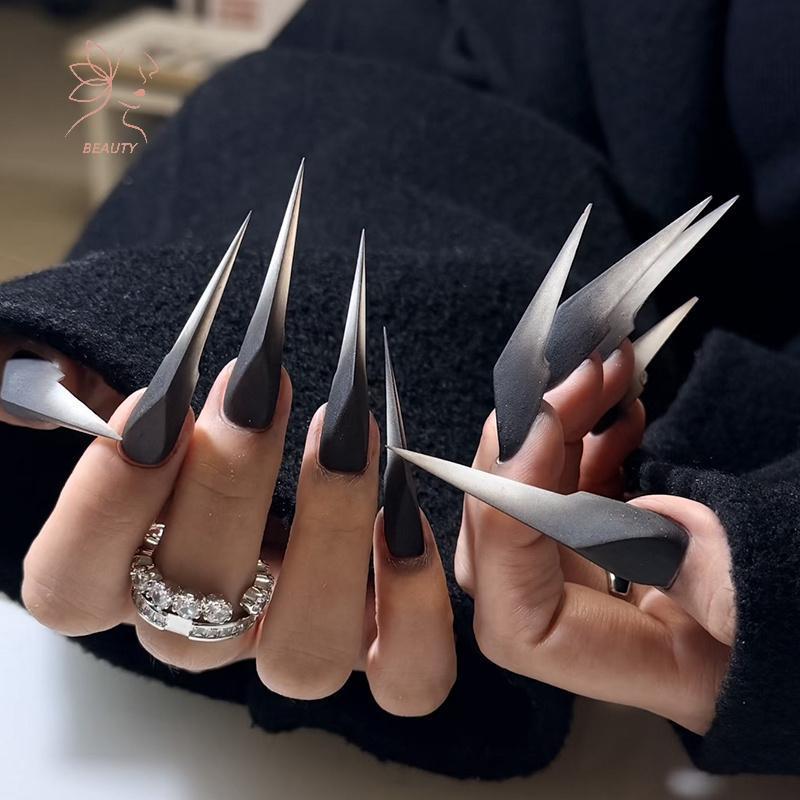 [maybeauty] 3D Dragon Claw เล็บรูปแบบ Extension 70PCS Dual System คลุมทั้งหมดอะคริลิคเจลเคล็ดลับ Salon DIY Professional ผู้หญิง Art เครื่องมือ {TH}