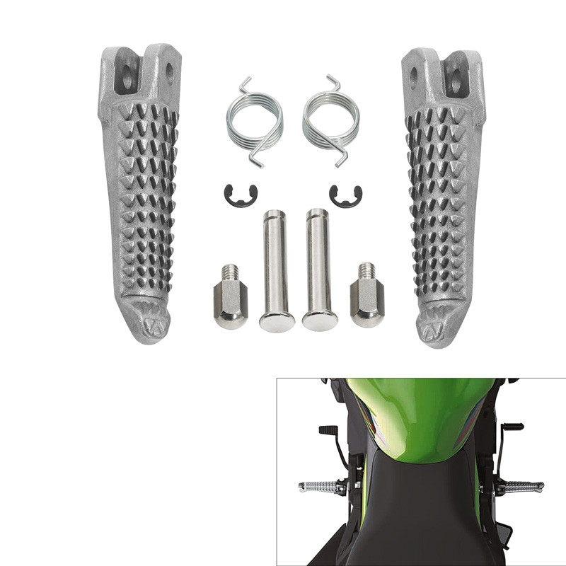 M-ด้านหน้าFotpegsพักเท้าสําหรับKawasaki Ninja 400 2018-2024 Z400 2019-2024 ZX-4RR ZX-4R 2023-2025 Z7