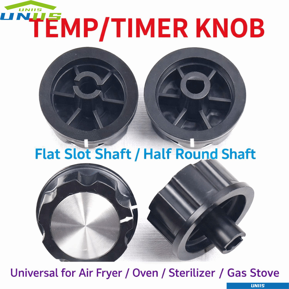 UNIIS Timer Switch Knob, Air Fryer ติดตั้งง่ายลูกบิดหนึ่งแกน, KL50-G3 อุปกรณ์ครัวอุปกรณ์เสริม Air Fryer อะไหล่ทดแทน