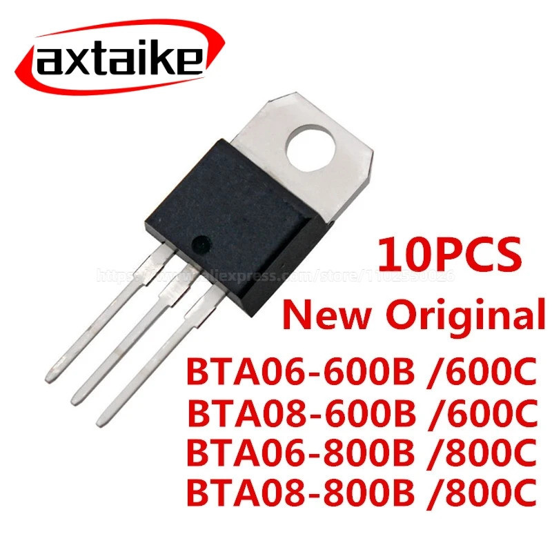 10 BTA06 BTA08 600B 600C 800B 800C BTA06-600 BTA08-600 BTA06-800 BTA08-800 TO-220 6A 8A Triod DIP IC