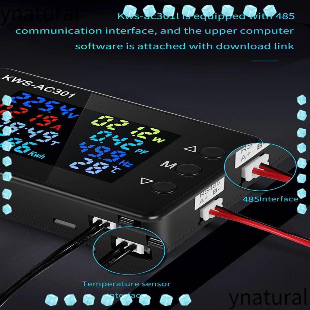 NATURAL AC Wattmeter KWS-AC301 0-100A เครื่องวัดพลังงานกําลังสูงความแม่นยําสูง
