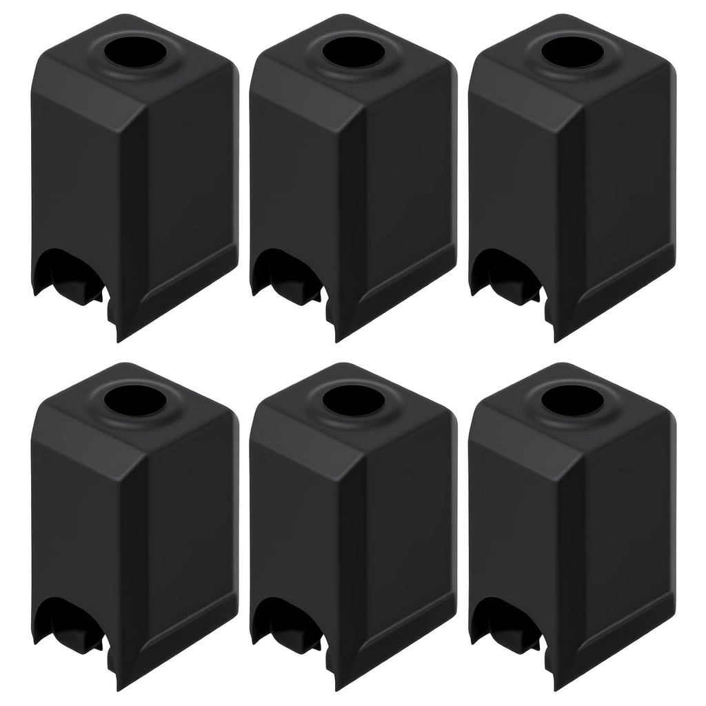 Hotend ถุงเท้าซิลิโคนสําหรับ Babambu Lab X1 / X1C / P1P / P1S – 6 แพ็ค, เครื่องพิมพ์ 3D Hotend เปลี่