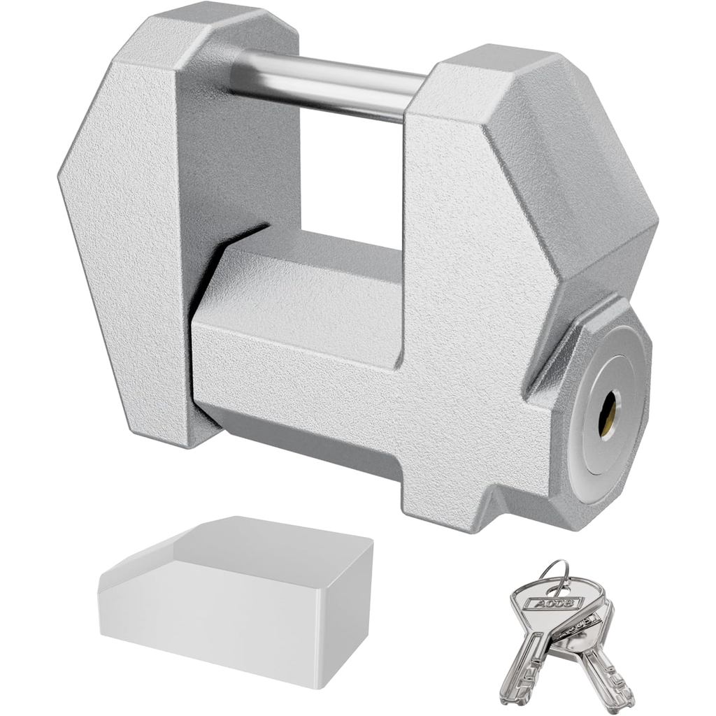 DEEAGLE Trailer Coupler Lock, Wide 1.2 Span, 1/4 Dia, Trailer Coupler Latch Lock, Coupler Wide Lock,