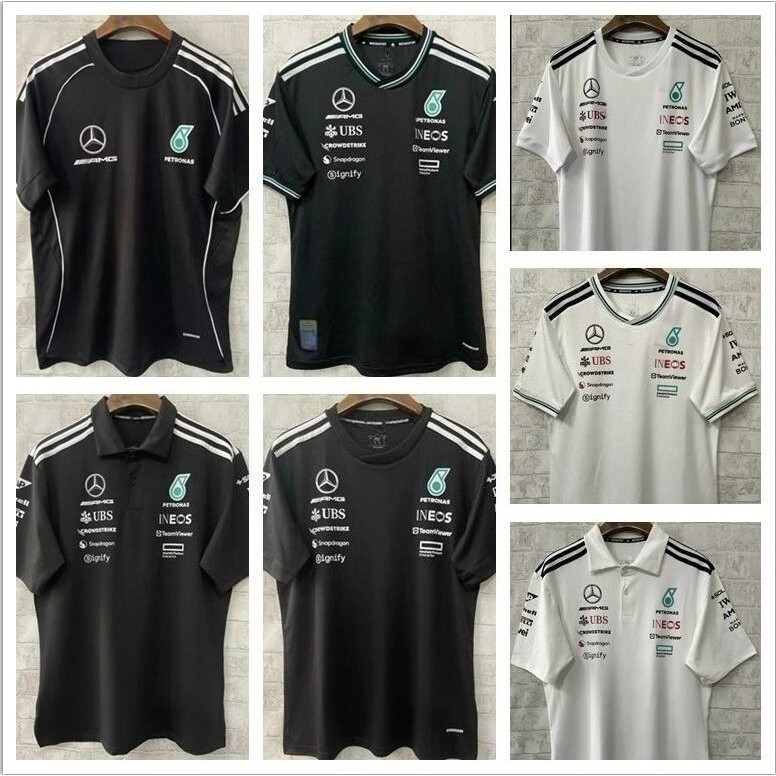 Mercedes AMG Petronas F1 Team Polo แบบ 1:1 คุณภาพสูง