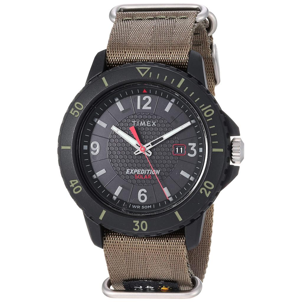 Timex Men's Expedition Gallatin Solar-Powered Watch, Green/Black