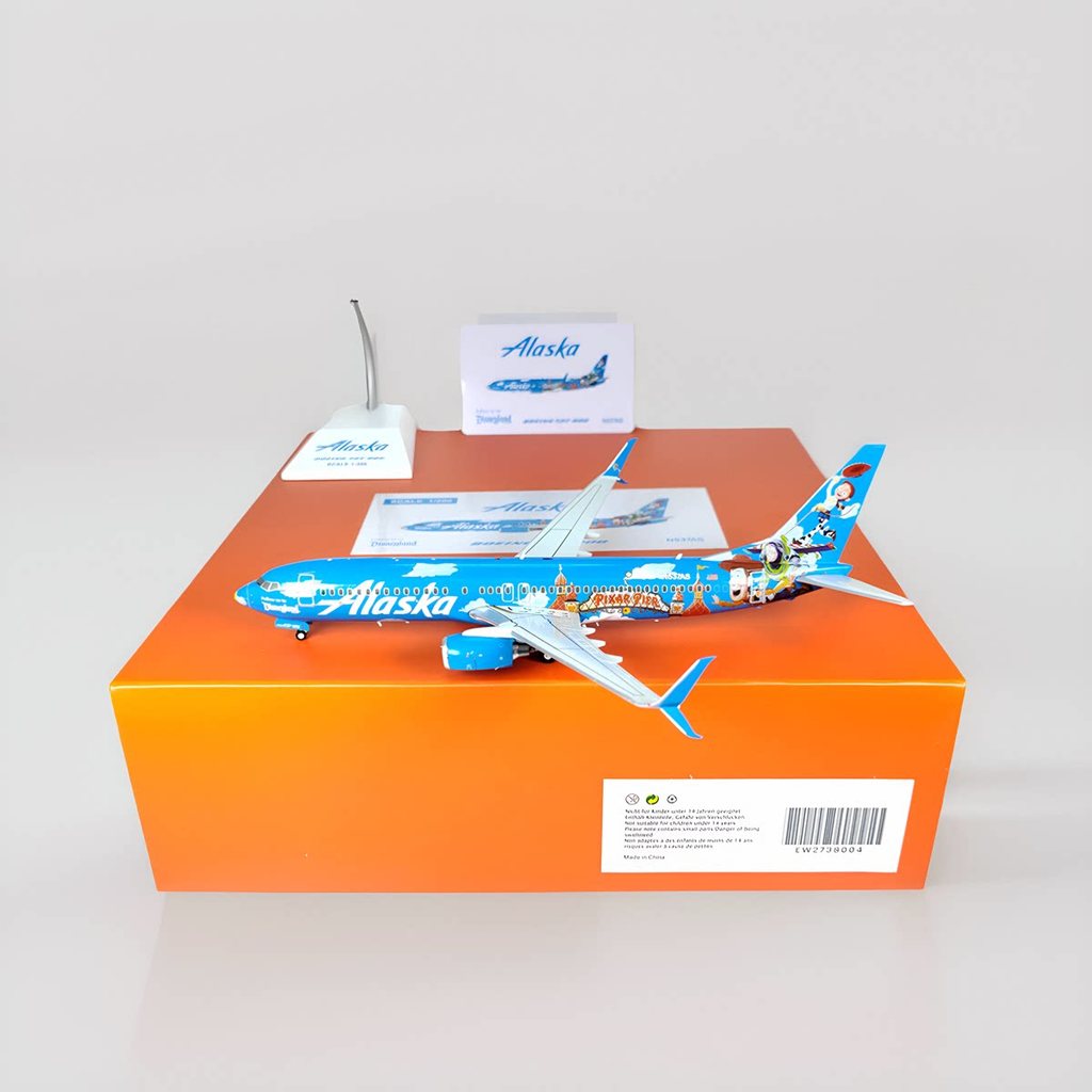 JC Wings EW2738004 1: 200 Alaska Air B737-800 N537AS โลหะผสม