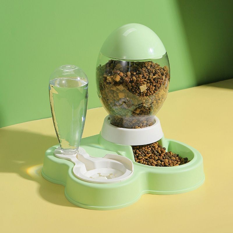 Pet Cat Automatic Feeder Two-in-One Cat Bowl Self-Service Cat Food Bowl Dog Food Feeder Water Feedin