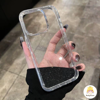 เคสไอโฟน 17 สำหรับ IPhone 16 13 11 15 12 17 Pro Max 15 16 7 8 14 Plus XR X XS Max ซอกขั้นสูงที่น่ารักแป้งกลิตเตอร์ปกปิด