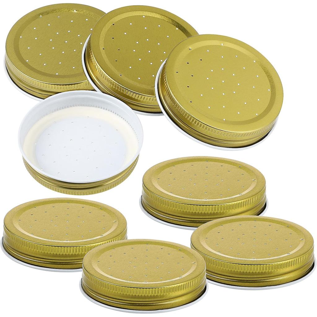 8 ชิ้นโลหะ Bee Feeders Entrance Beehive Lid, Honeybee Feeder สําหรับ Beehive Water หรือ Sugar Syrup 