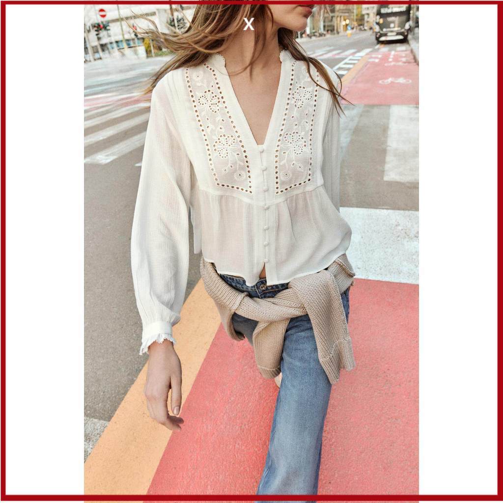 เสื้อผ้าสตรีสำหรับฤดูใบไม้ผลิ ออกแบบพิเศษด้วยงานปักลายสวยงาม รหัส 8741022