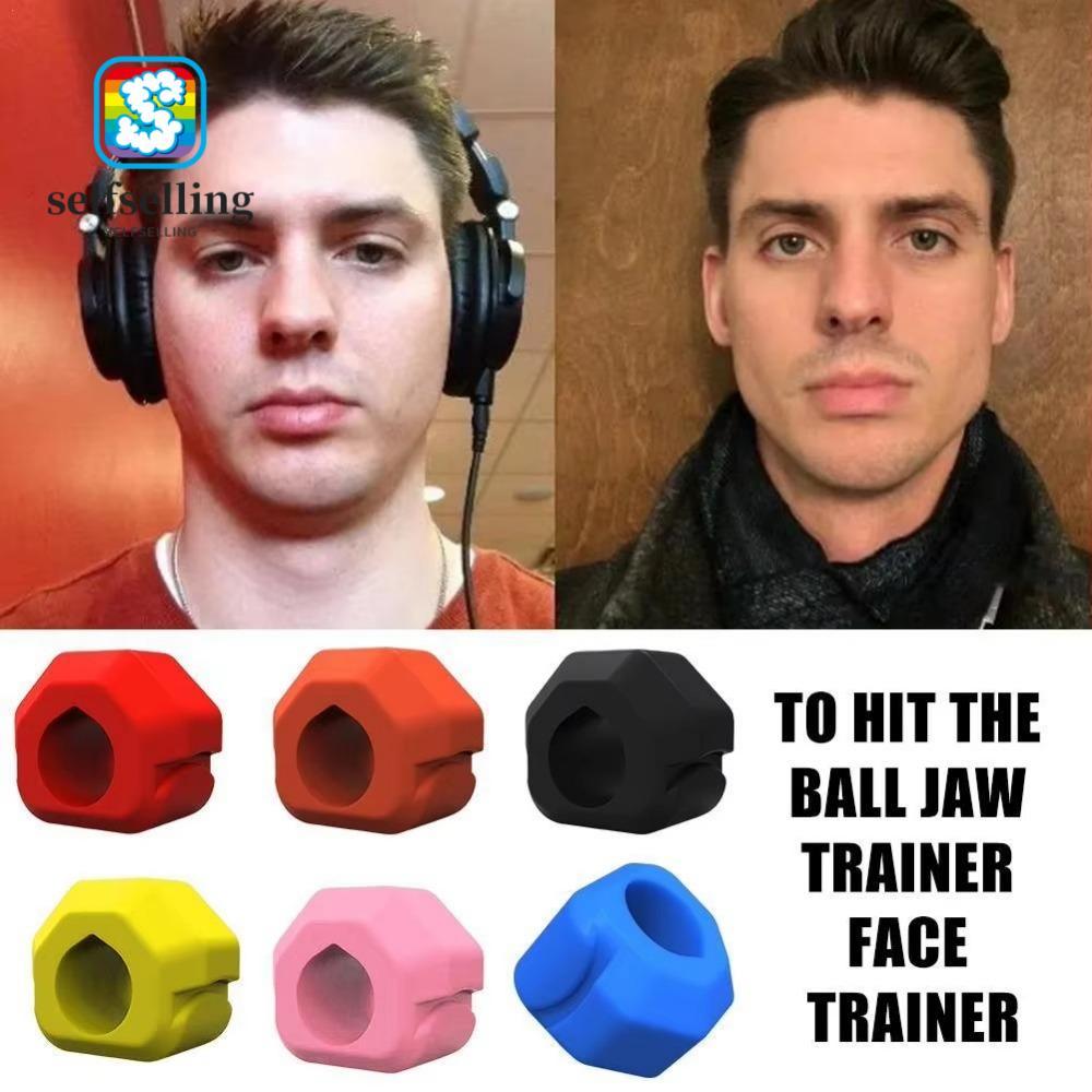 SELFS Jawline Exerciser, Gum เม็ด Anti-stress Jaw Trainer, Exerciser Shaper BPA ฟรีซิลิโคนออกกําลังก