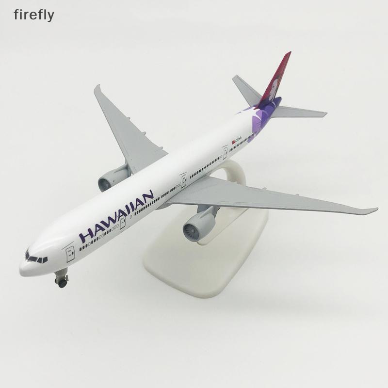 [Firefly] เครื่องบินโลหะผสม 20 ซม.Hawaiian Airlines โบอิ้ง 777 Airlines เครื่องบินรุ่นพร้อม Landing 