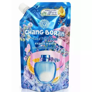 Chang Boran น้ำยาซักผ้า 300 มล. กลิ่น Mixed Fruit ขจัดคราบลึก 10 เท่า หอมติดผ้ายาวนาน ซักมือ/ซักเครื่องได้