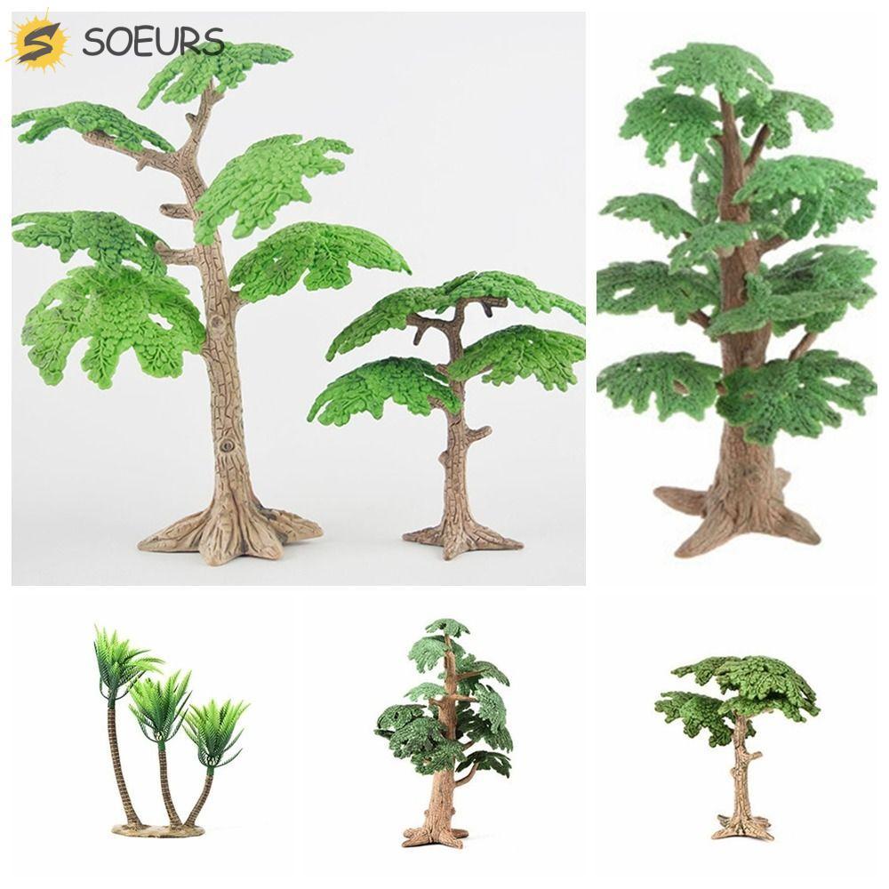 SOEURS จําลอง Cypress, Cypress Mini Coconut Tree, พืชนิเวศวิทยาพลาสติก Pine Trees Vivid Landscape Tr