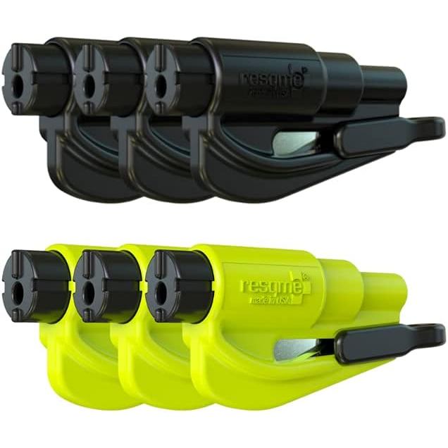 Resqme The Original พวงกุญแจฉุกเฉินรถ Escape Tool, 2-in-1 Seatbelt Cutter และ Window Breaker, Made i