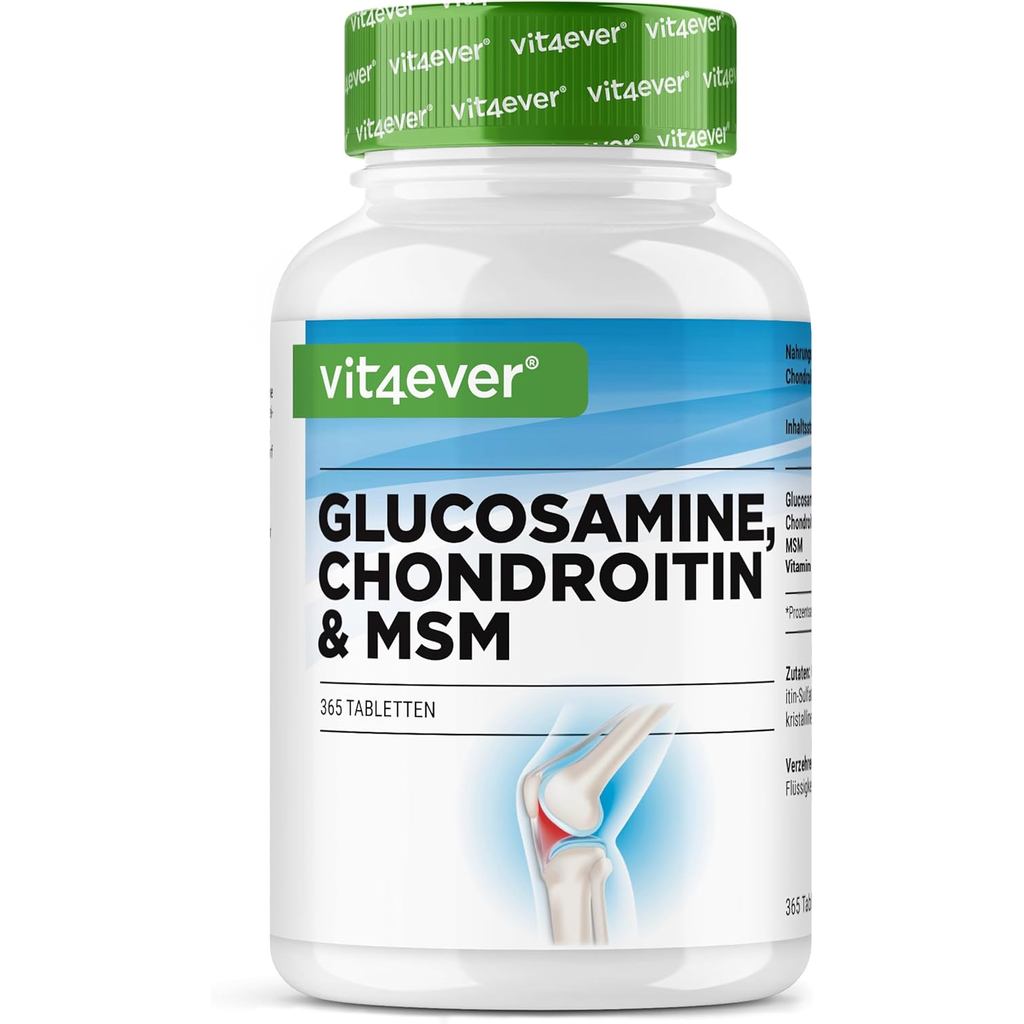 Vit4ever Glucosamine Chondroitin M-365 เม็ดโดสสูง ทานประจำวัน 3 เดือน ไม่มีสารเติมแต่ง