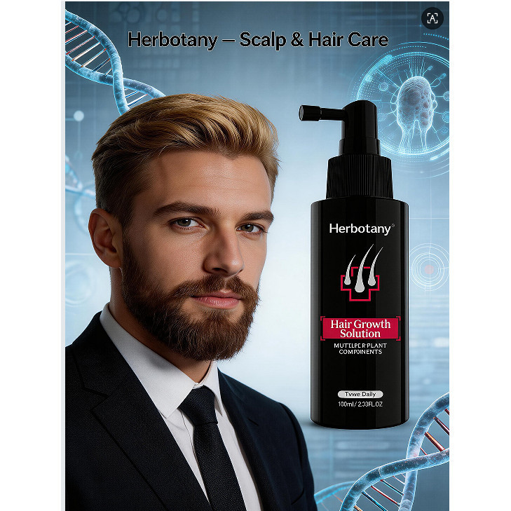 Herbotany Scalp essence Rogaine  Hair Growth Serum Improvement of baldness เซรั่มลดผมร่วง   เซรั่มฟื